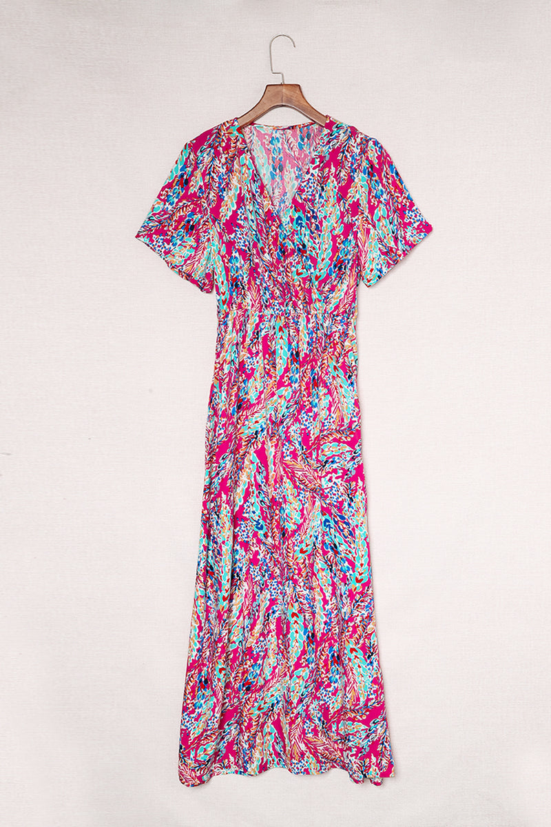 Wrap Floral Maxi Dress