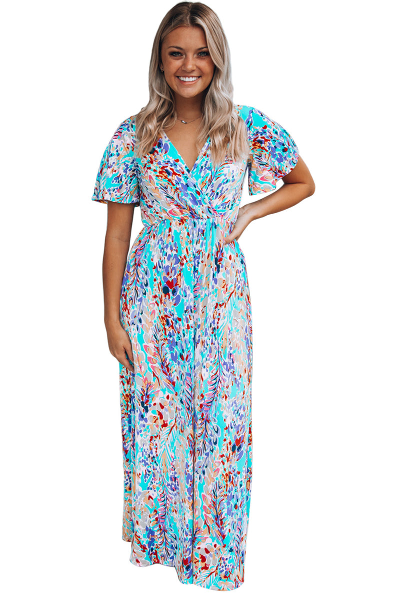 Wrap Floral Maxi Dress