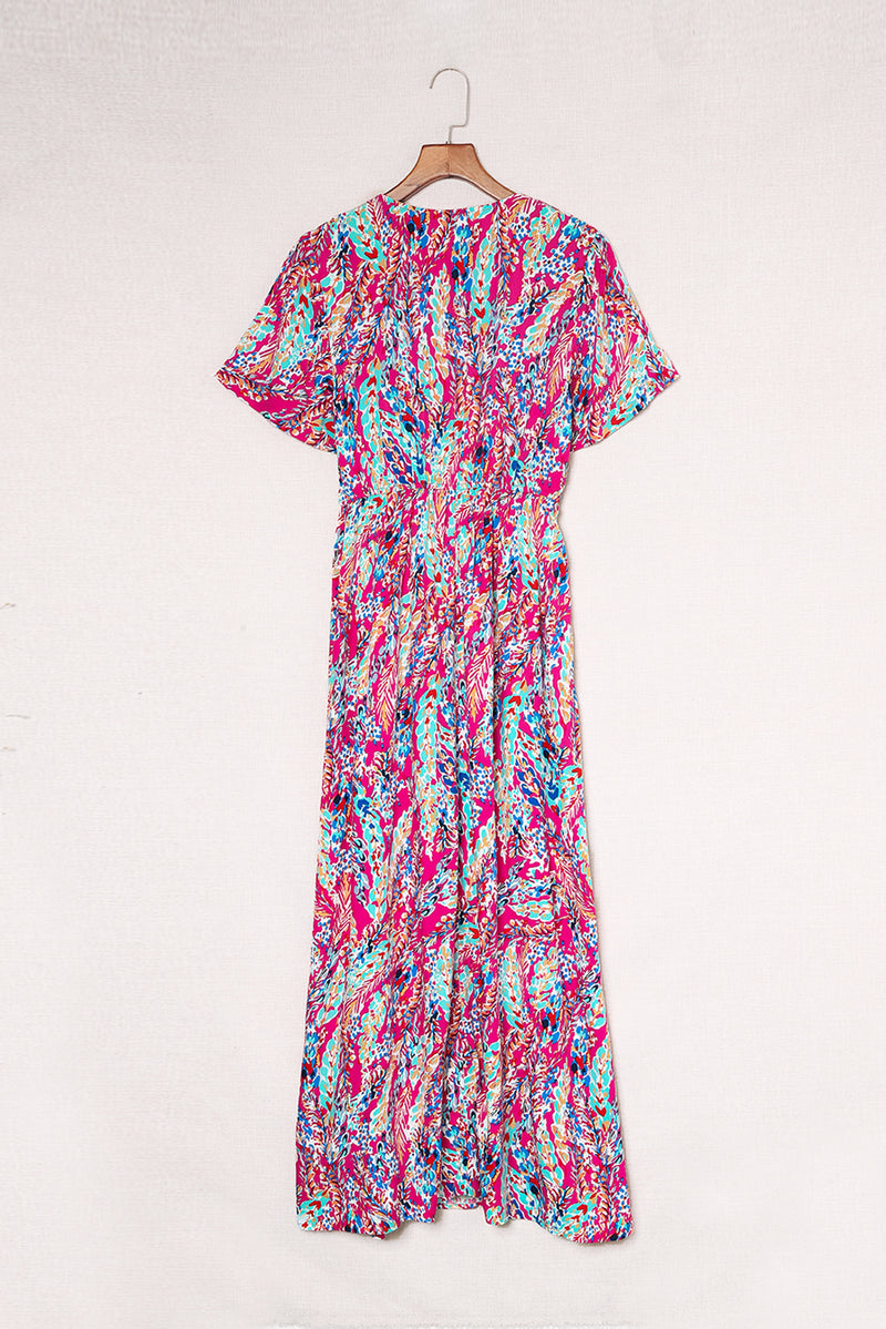 Wrap Floral Maxi Dress