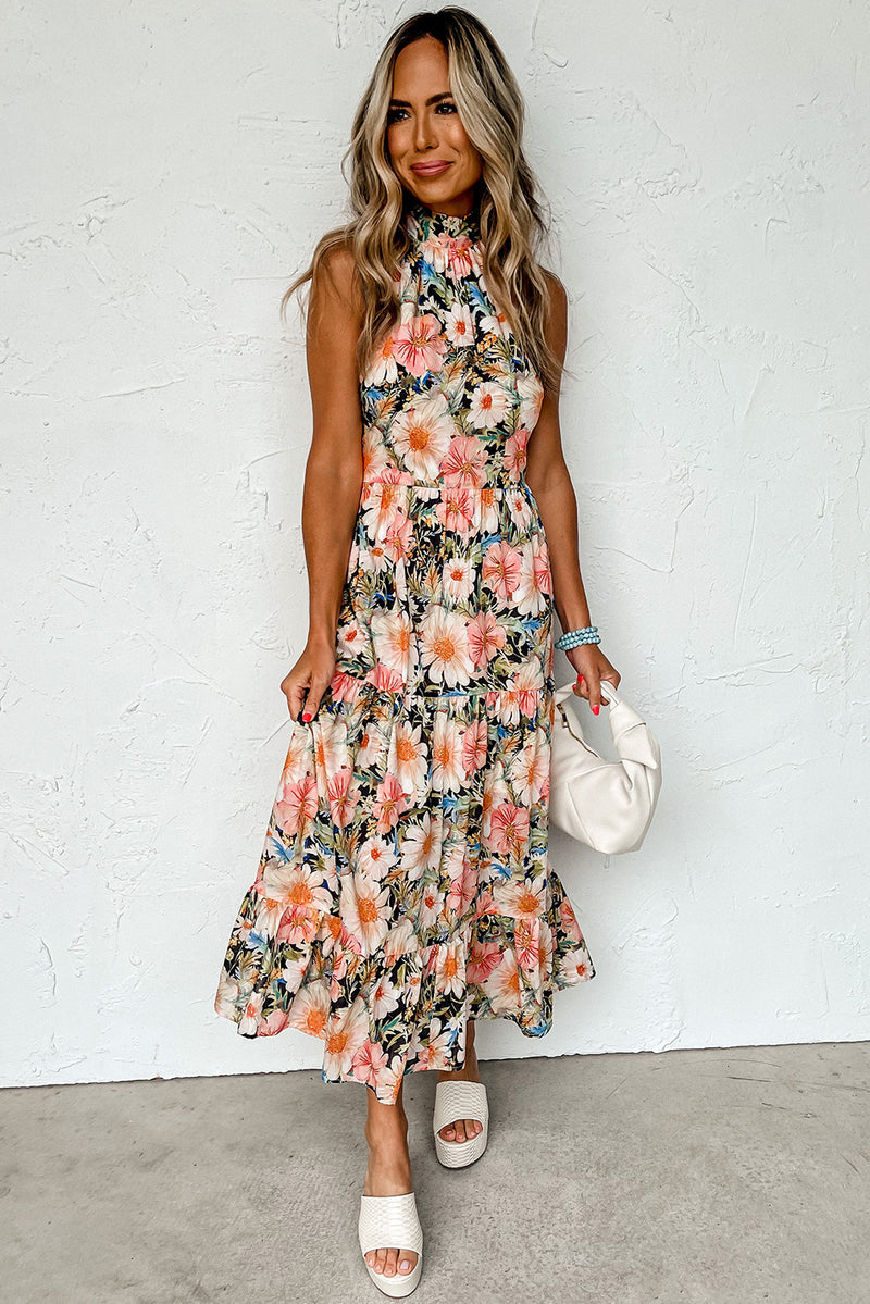 Boho Floral  Maxi Dress
