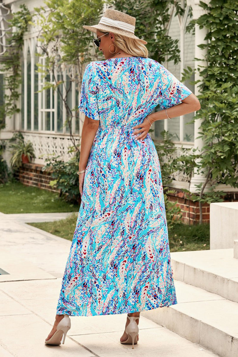 Wrap Floral Maxi Dress