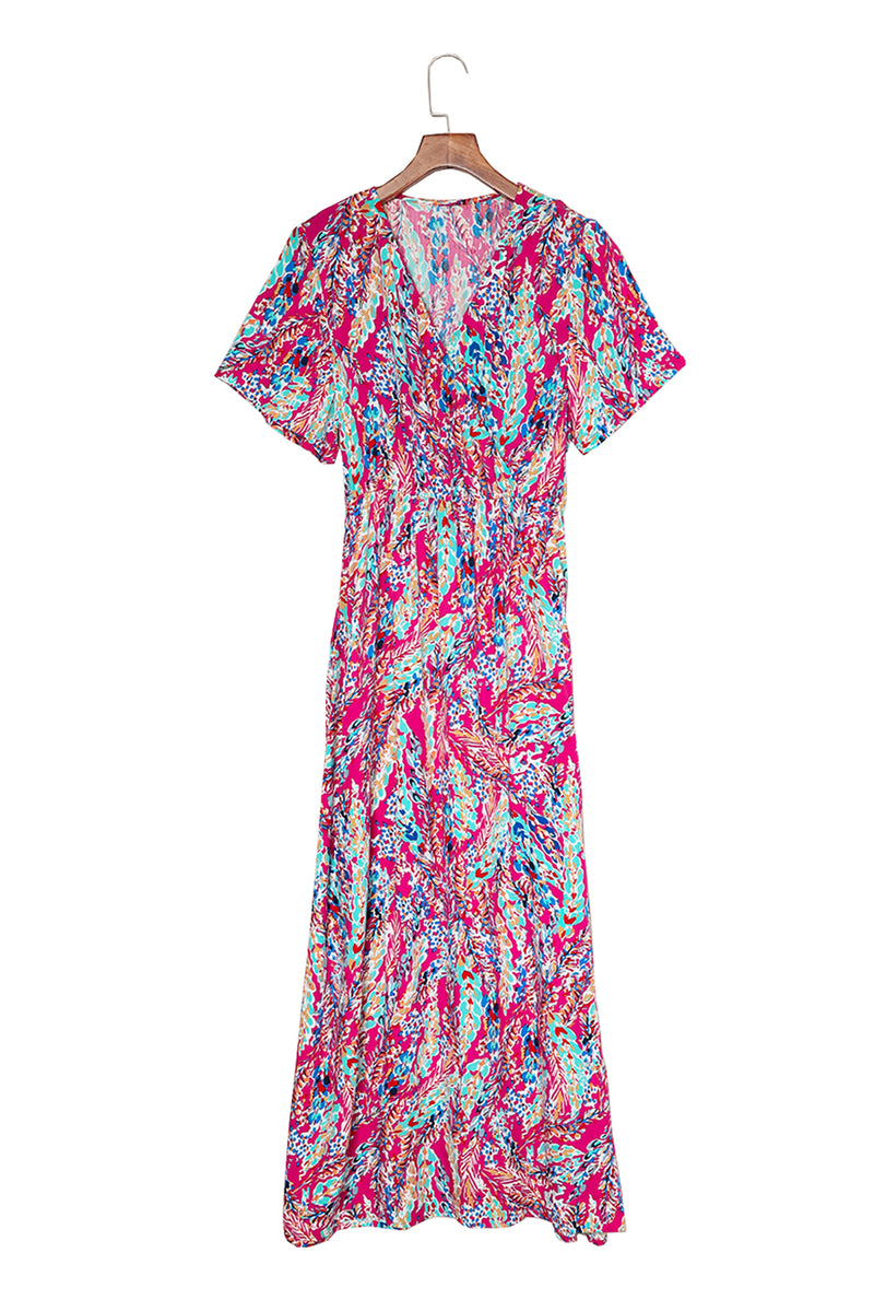 Wrap Floral Maxi Dress