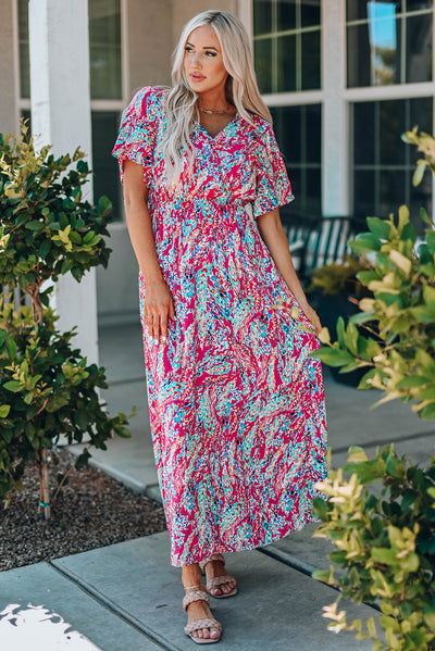 Wrap Floral Maxi Dress