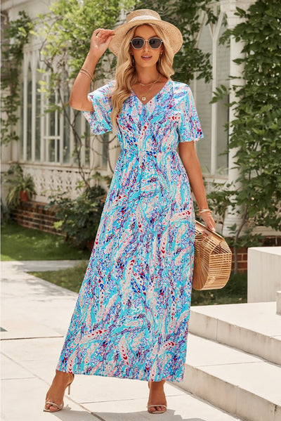 Wrap Floral Maxi Dress