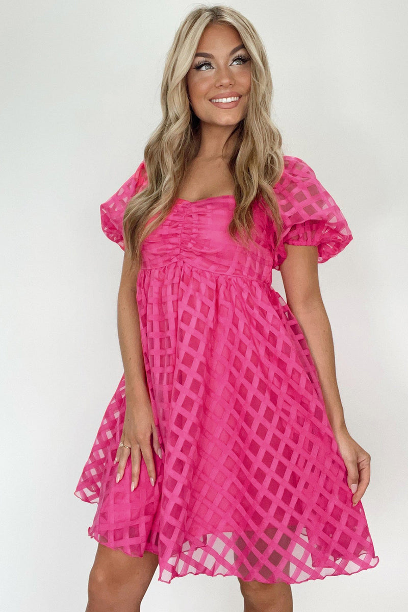 Strawberry Pink Babydoll Dress